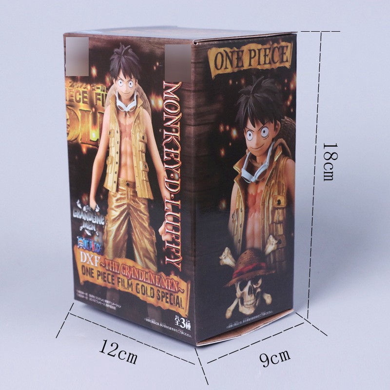 Bộ Mô Hình Team Luffy One Piece 9 Nhân Vật Mạ Vàng Cao Cấp ~20cm