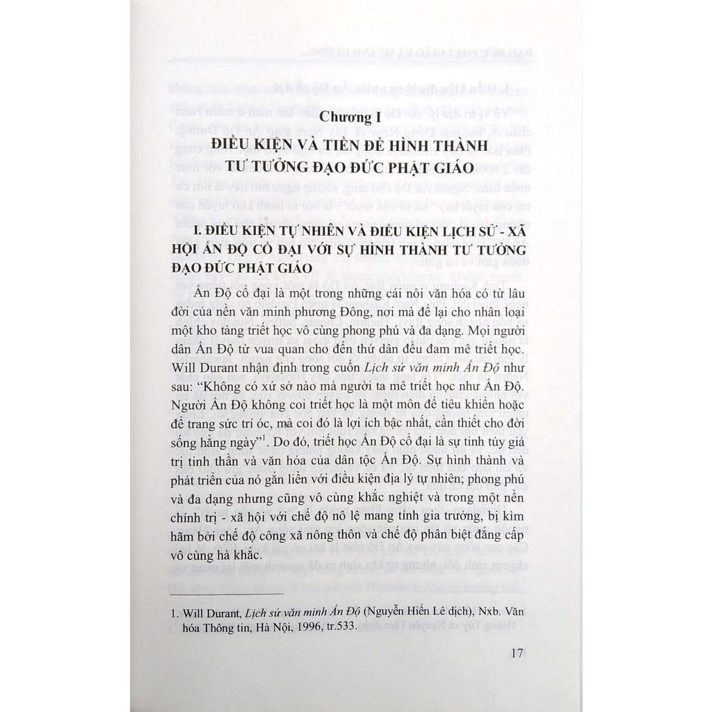 Sách Đạo Đức Phật Giáo Và Sự Ảnh Hưởng Đến Đạo Đức Con Người Việt Nam Hiện Nay (Sách Chuyên Khảo)
