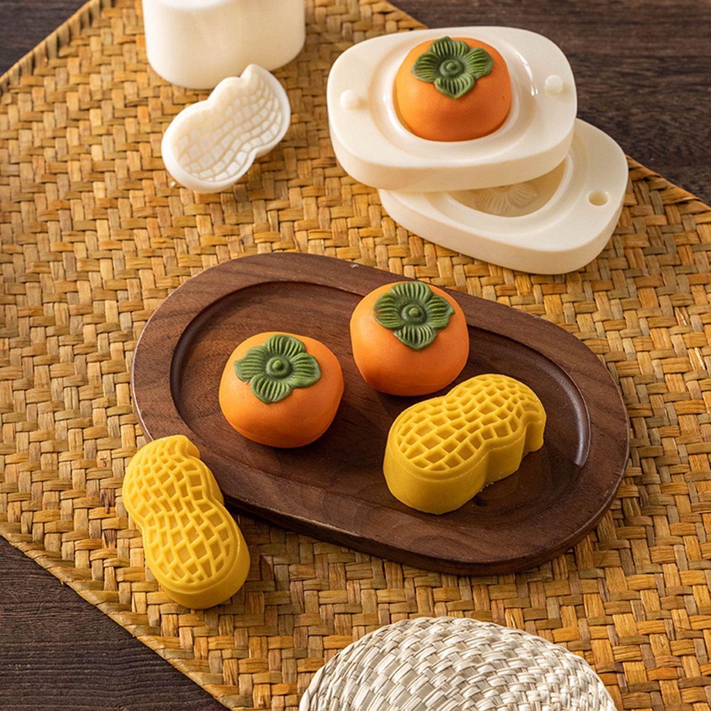 Khuôn Nhấn Tay Làm Bánh Quy Hình Đậu Phộng Ma 'Amoul 3D Kiểu Trung Hoa