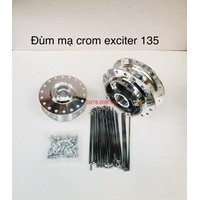 đùm mạ crom exciter 135 kèm căm