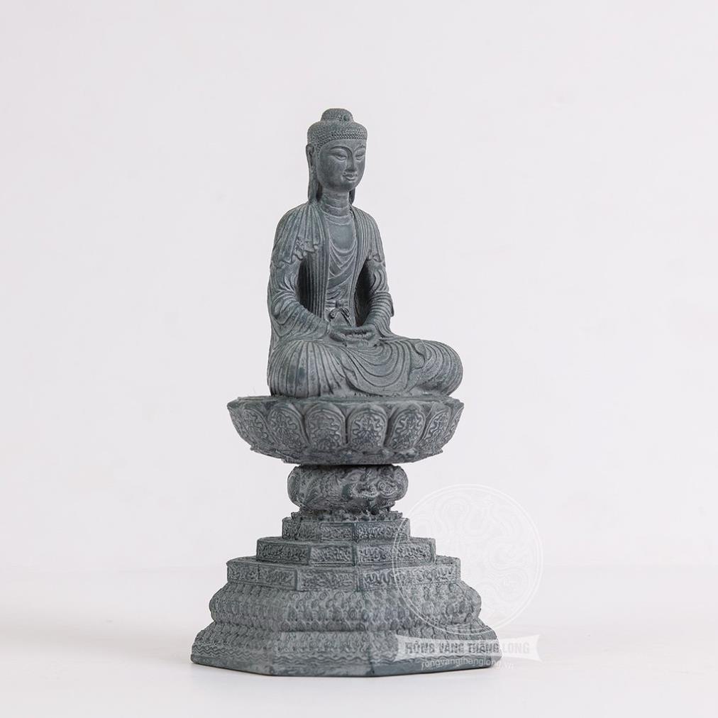 Tượng A Di Đà thời Lý 24cm – Màu Đá