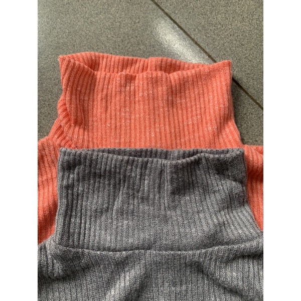 Áo cotton len cổ lọ bé gái nhí hàng lên từ vải dư