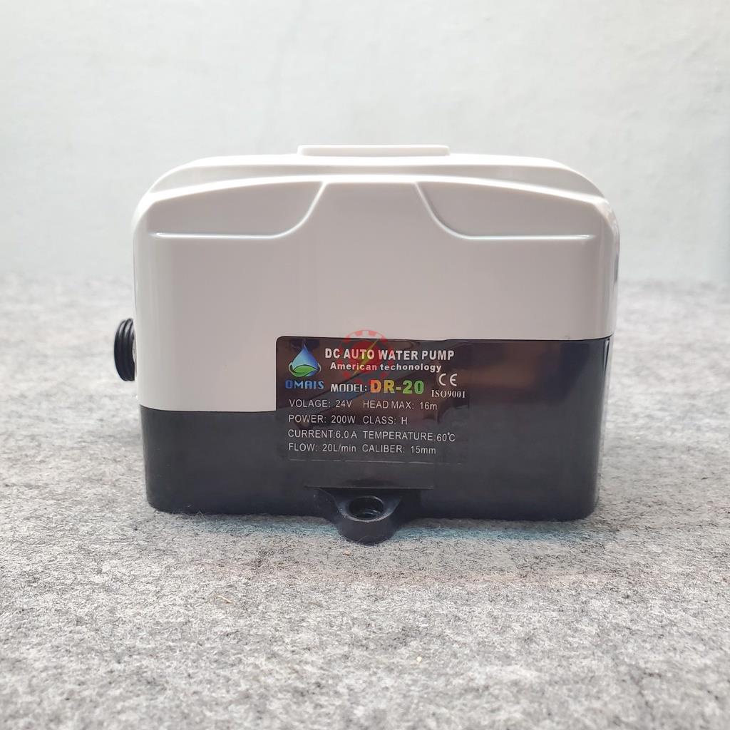 Bơm tăng áp vòi sen - máy giặt- Máy bơm tăng áp trợ lực - OMAIS 24V DC DR-20