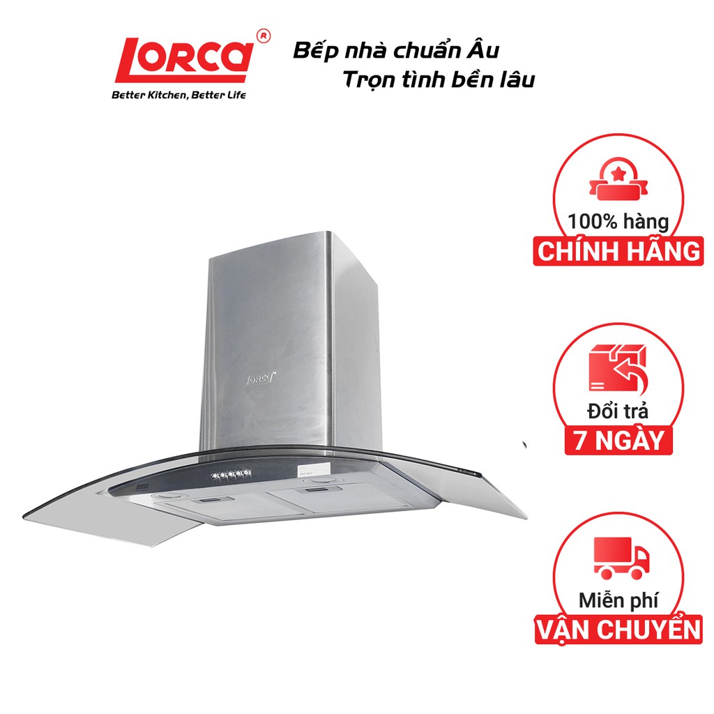 Máy hút mùi Lorca TA 2001H - 90 cm (48 dbA) - Bảo hành 3 năm