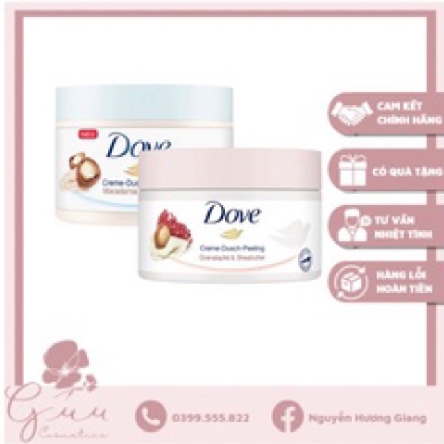 Tẩy da chết Body Dove 225ml