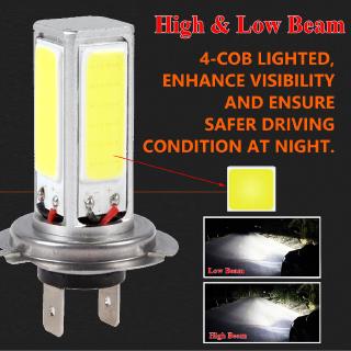 2 Bóng Đèn Pha H7 4000lm 6000k 80w Siêu Sáng