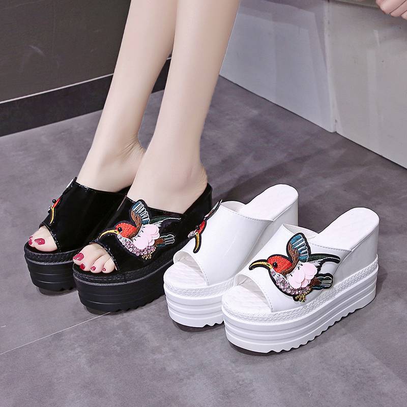 Dép Đế Xuồng 12cm Thời Trang Mùa Hè Quyến Rũ Cho Nữ