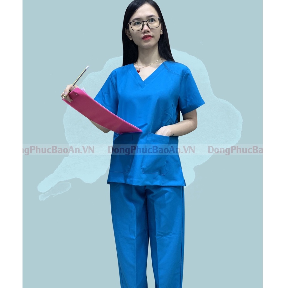 Bộ Scrubs Cao Cấp Đồng Phục Spa, TMV, Bộ Kỹ Thuật Viên Phòng Mổ