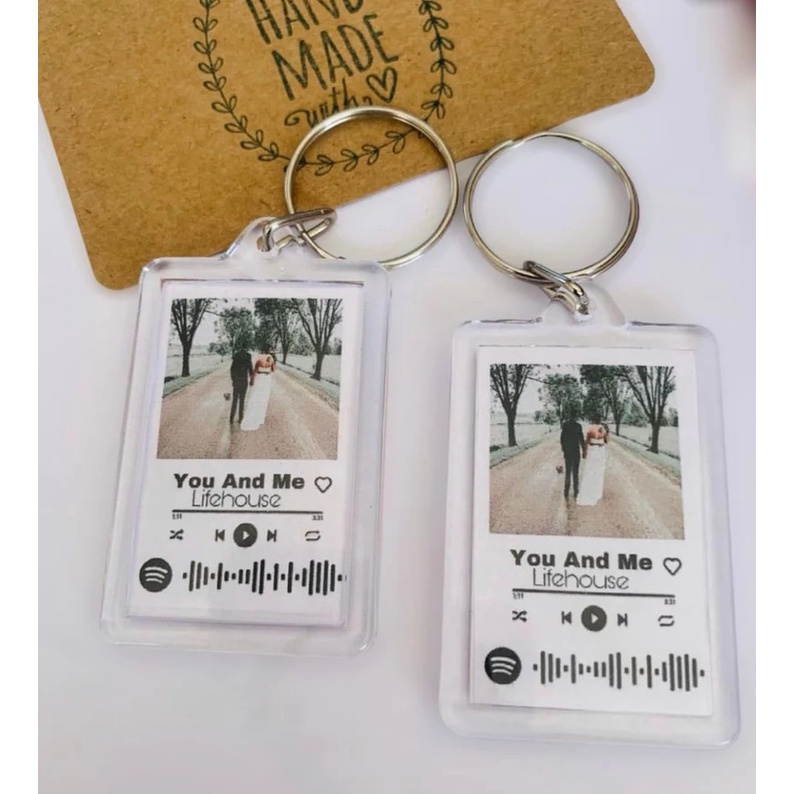 Móc khóa handmade bài hát Spotify theo yêu cầu