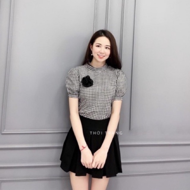 {SALE SOCK}Chân váy xếp ly dáng ngắn có quần trong siêu Hot