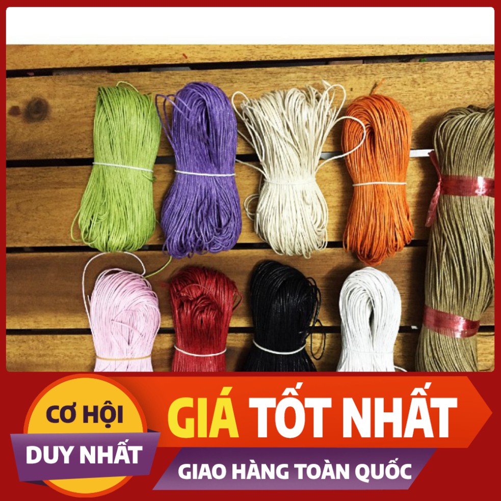 Hien0809 10m dây cói làm vòng tay handmade size 1 mm
