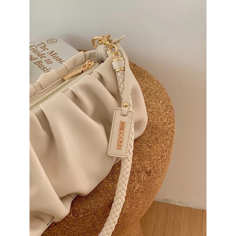 Túi xách nữ Micocah - Túi da đeo chéo gấp nếp hot hit