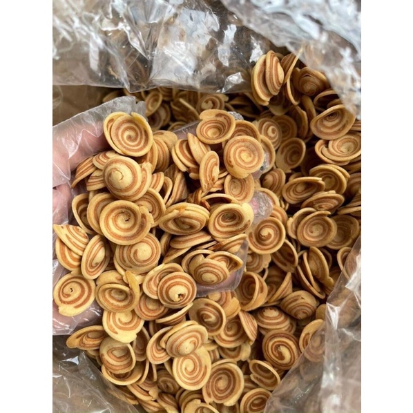 1Kg Bánh tai heo nhí hương vị tuổi thơ giòn ngon đóng túi zip