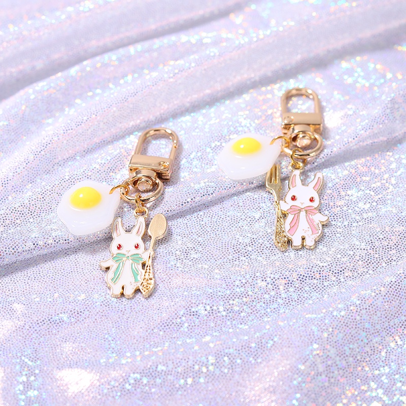 Móc khóa QIHE JEWELRY 2 mẫu hoạt hình tùy chọn đáng yêu