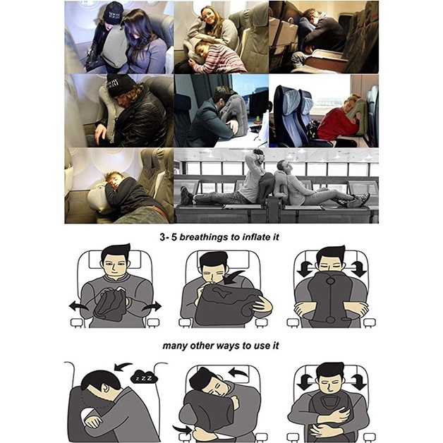 Hot hot - Gối ngủ Hơi trên máy bay AirSleep SGS Travel, Công Sở