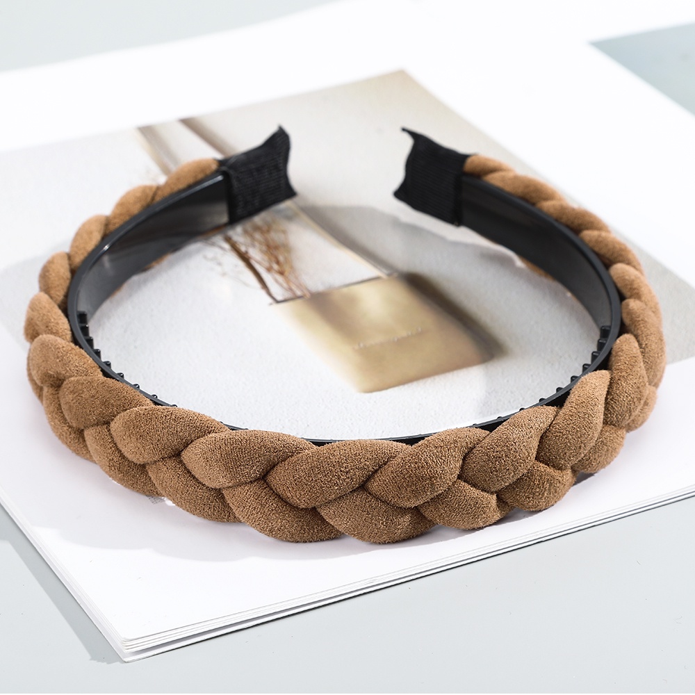 Cài Tóc Haimeikang Bện Màu Trơn Phong Cách Hàn Quốc Độc Đáo