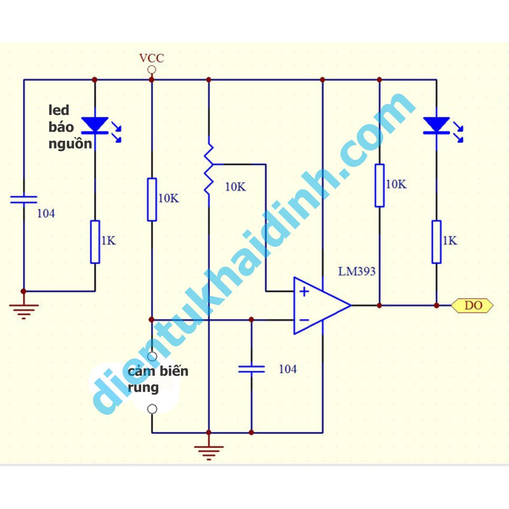 module cảm biến rung SW-420, xanh dương, OUT: 3P, DO kde2741