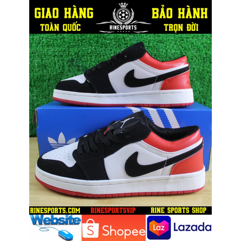 GIÀY SNEAKER JORDAN 1 LOW BLACK TOE