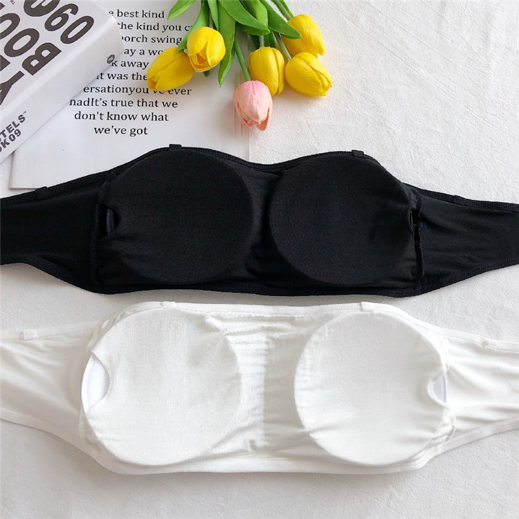 Áo lót ngắn dạng ống quây ngực có đệm lót có thể tháo rời