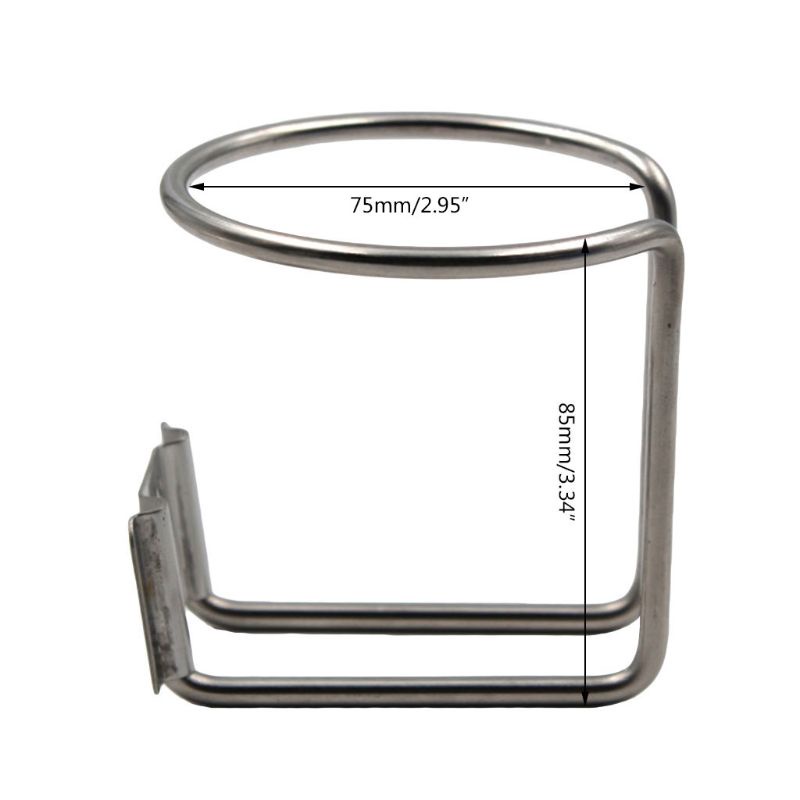 Giá Đỡ Cốc Nước Bằng Thép Không Gỉ Gắn Xe Hơi Tiện Dụng Và Bền