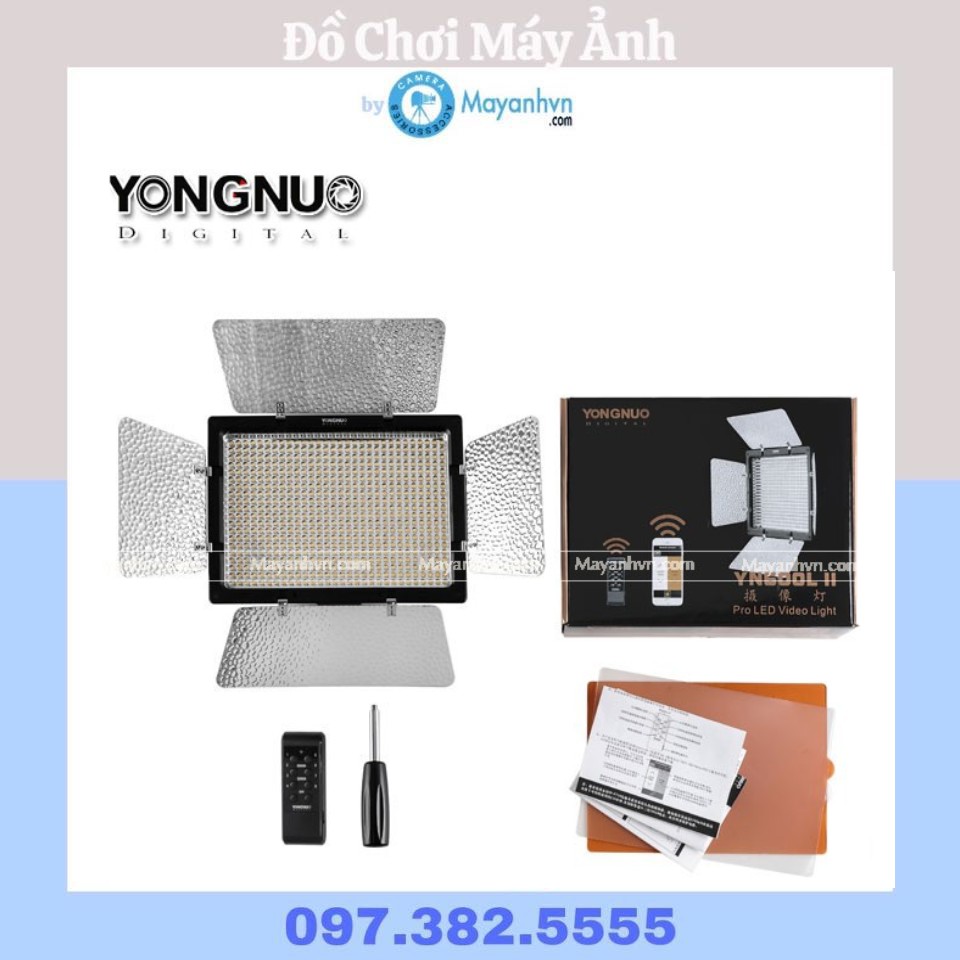 [Mã SKAMA06 giảm 8% đơn 250k]Đèn led Yongnuo YN-600 II Pro LED Video