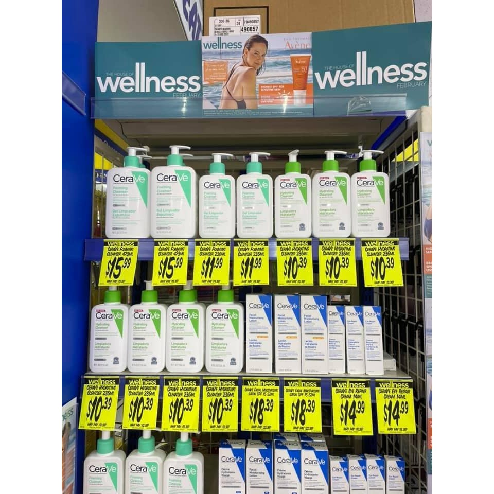 Sữa rửa mặt Cerave ĐỦ BILL ĐI AIR BẢN PHÁP