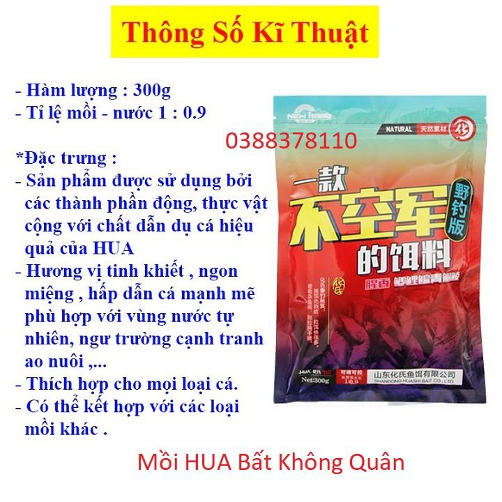 Mồi Hua Bất Không Quân, Cám Câu Cá, Mồi Câu Các Loại Cá - CC1