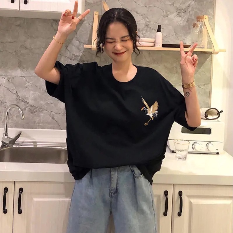 Áo Thun Tay Lỡ 100% Cotton Nam Nữ Unisex