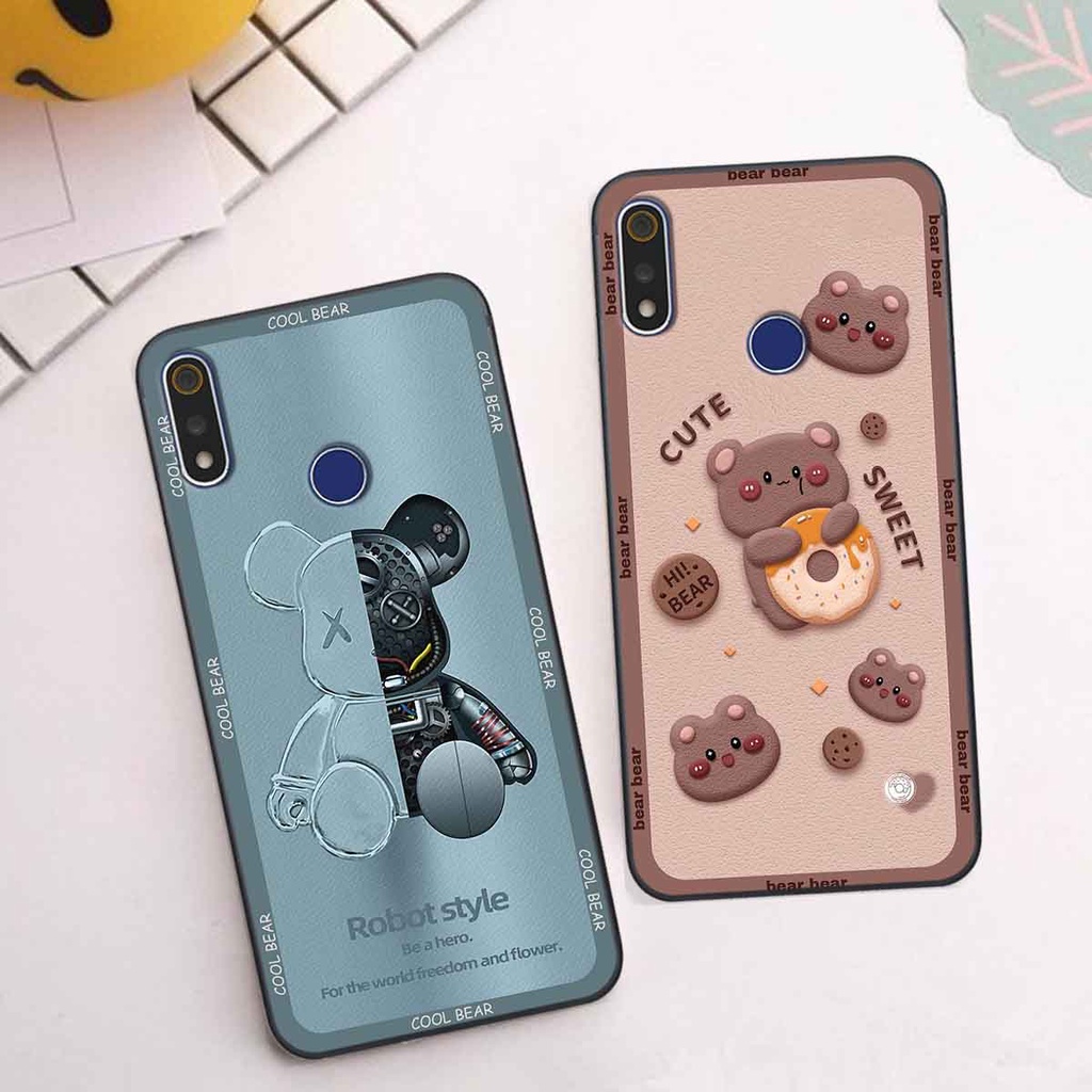 Ốp Realme 3 / 3 Pro bear brick, gấu đáng yêu, dễ thương