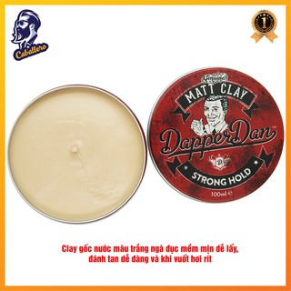 Sáp vuốt tóc Dapper Dan Matt Clay Strong Hold 100g