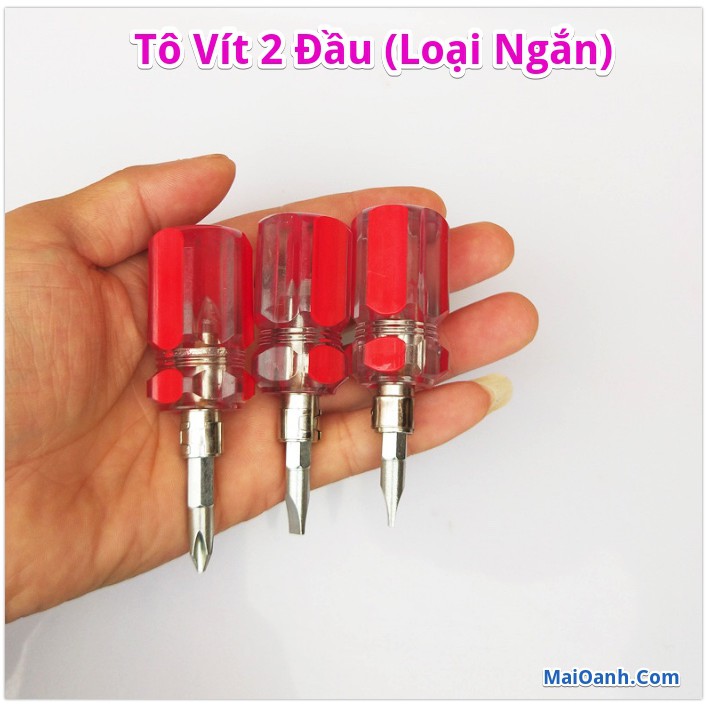 Tuốc Nơ Vít , Tô Vít 2 Đầu Loại Ngắn (8.2 CM)