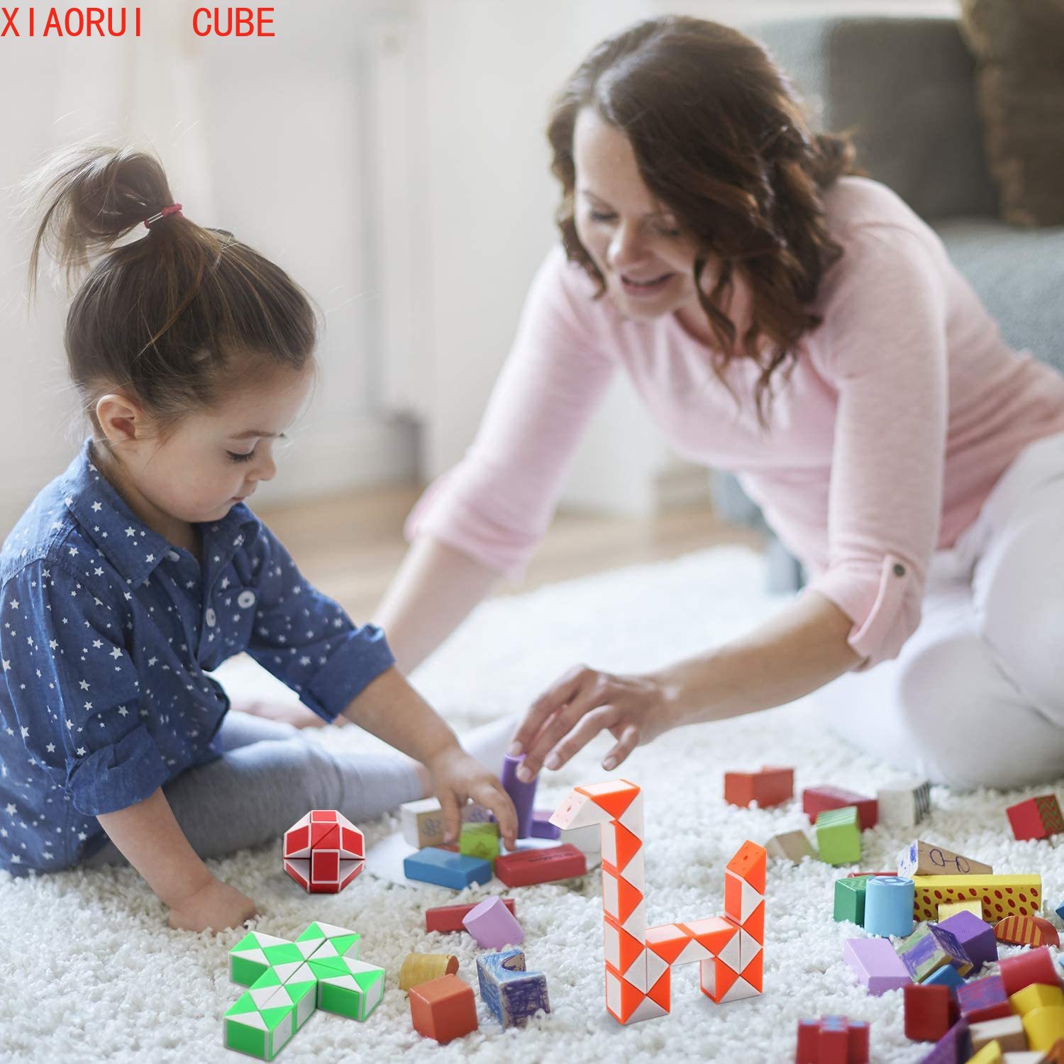 6 Túi 24 Khối Xếp Hình Đồ Chơi Cho Bé