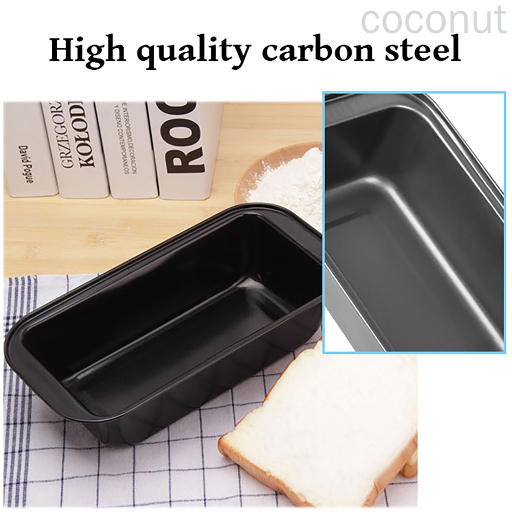 Khuôn Nướng Bánh Hình Chữ Nhật Bằng Thép Carbon Chống Dính Tiện Dụng