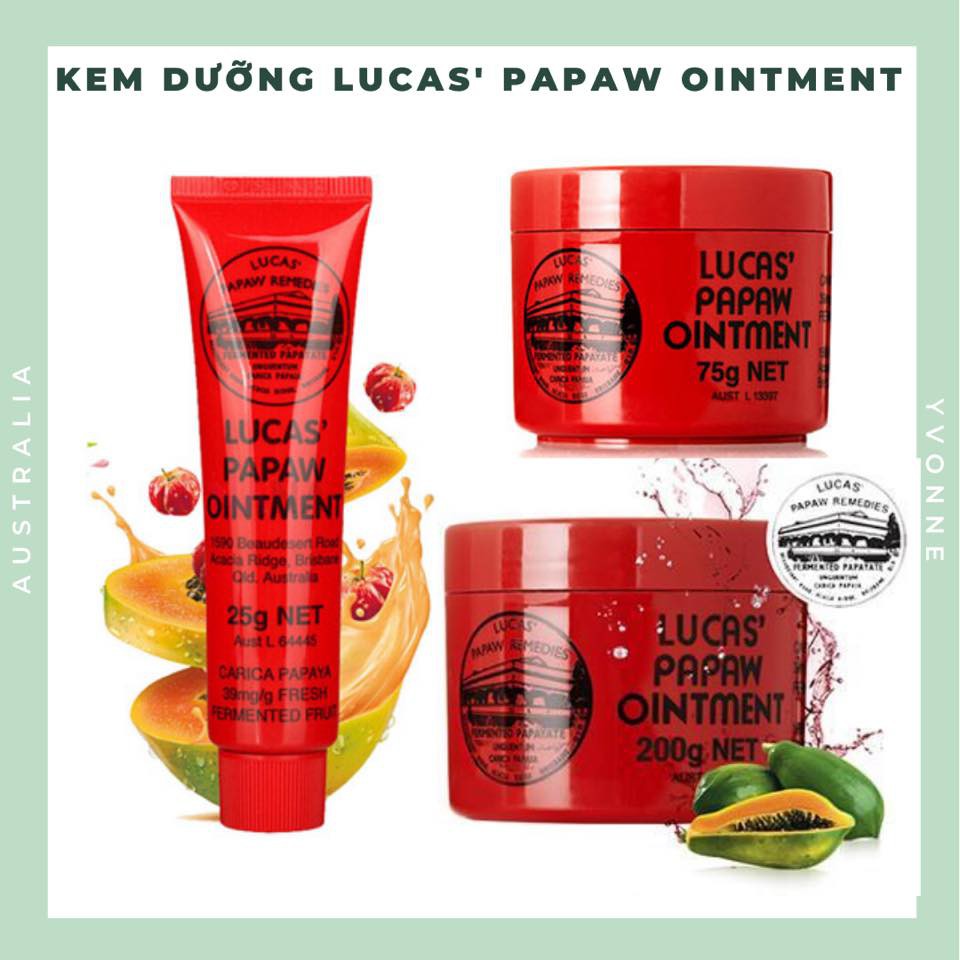 Kem Đa Năng Lucas Papaw Ointment Úc 25g - 75g