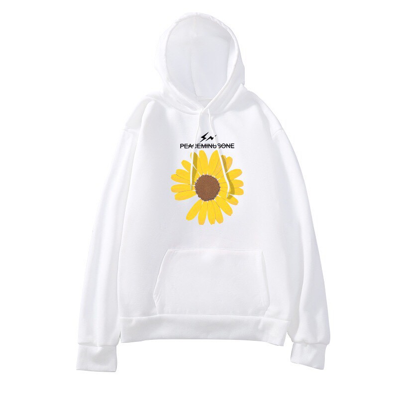 ÁO KHOÁC HOODIE NAM NỮ UNISEX  FREESHIP  ÁO KHOÁC NỈ IN HÌNH BÔNG CÚC H &amp; V STORE