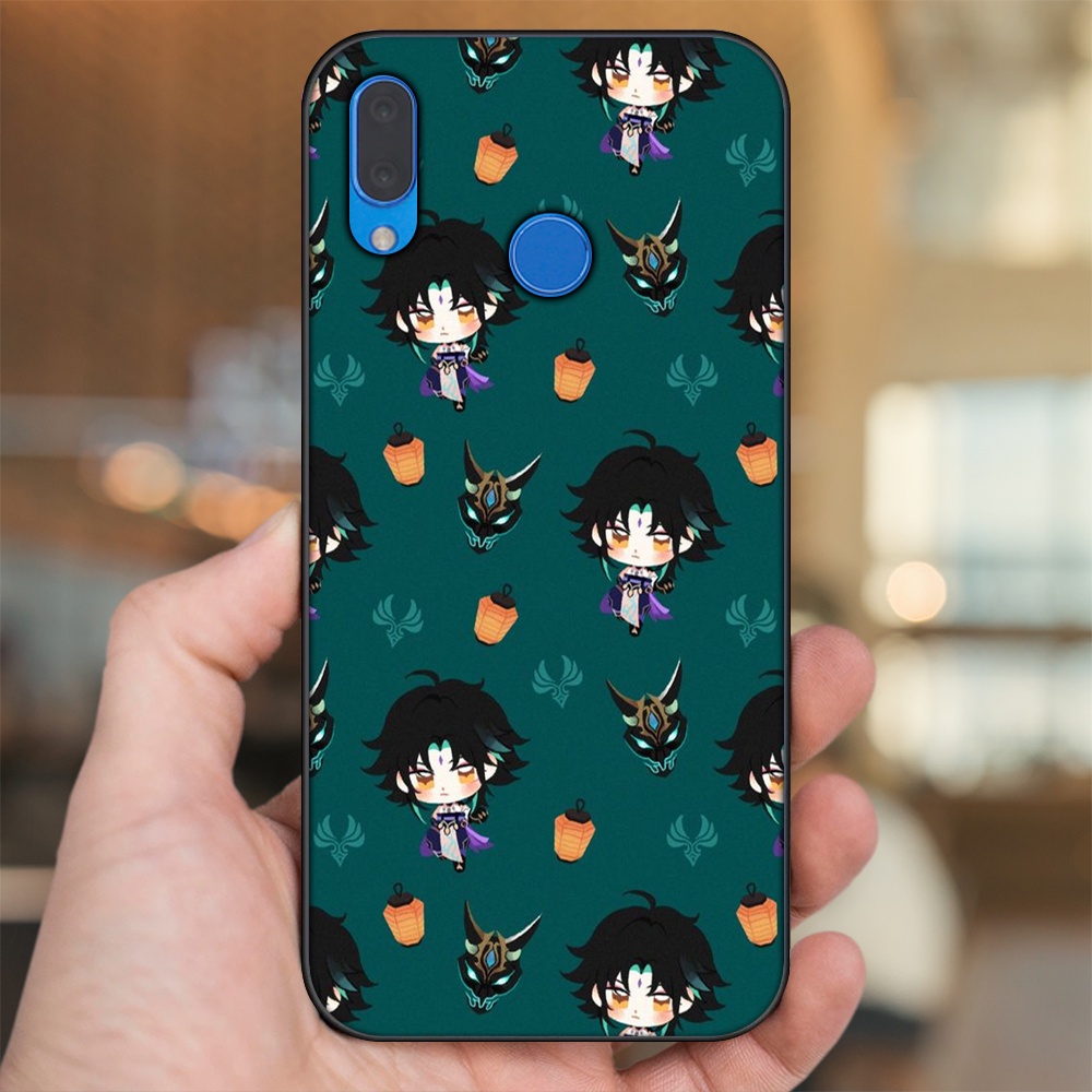 Ốp lưng Huawei Nova 3, Nova 3i, Nova 3e, P20 Lite viền đen in hình Xiao Genshin Impact
