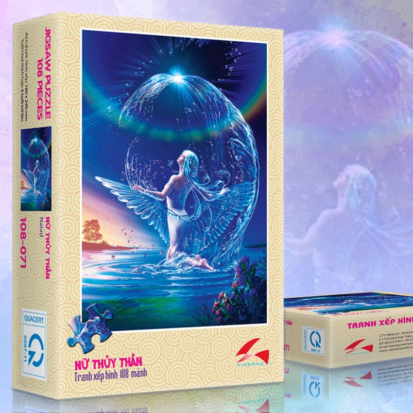 Tranh xếp hình Tia Sáng Jigsaw Puzzle 108 mảnh phát triển trí tuệ cho bé - Nữ Thùy Thần - MSP: 108-071