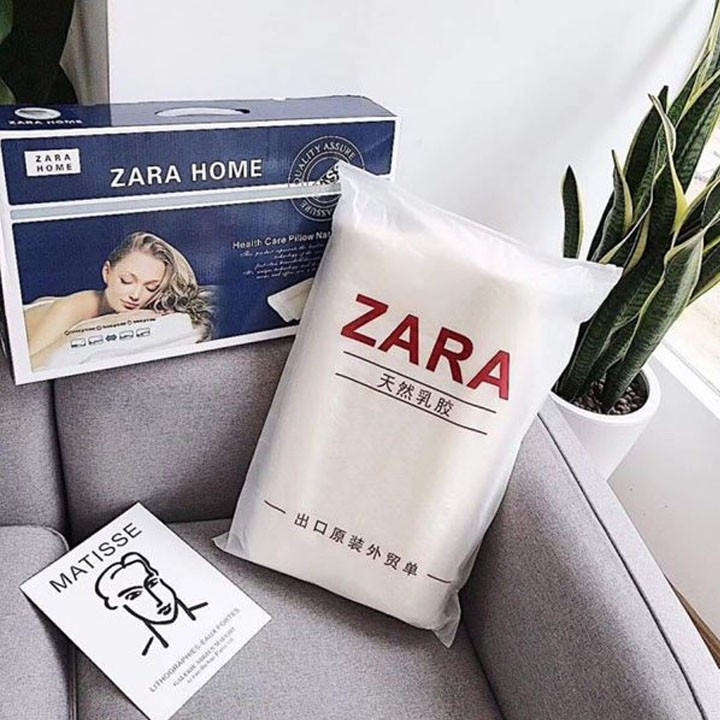 GỐI CAO SU NON ZARA HOME CAO CẤP BẢO HÀNH 3 tháng