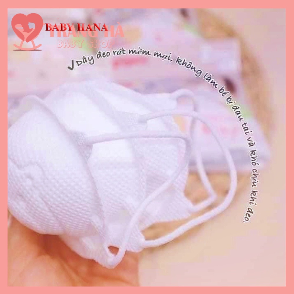 Khẩu Trang Gấu Kháng Khuẩn Cho Bé Kichilachi Set 3 Chiếc