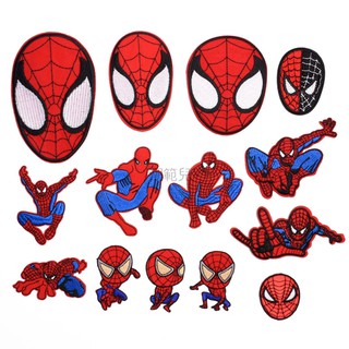Sticker Ủi Thêu Hình Người Nhện Trang Trí Quần Áo