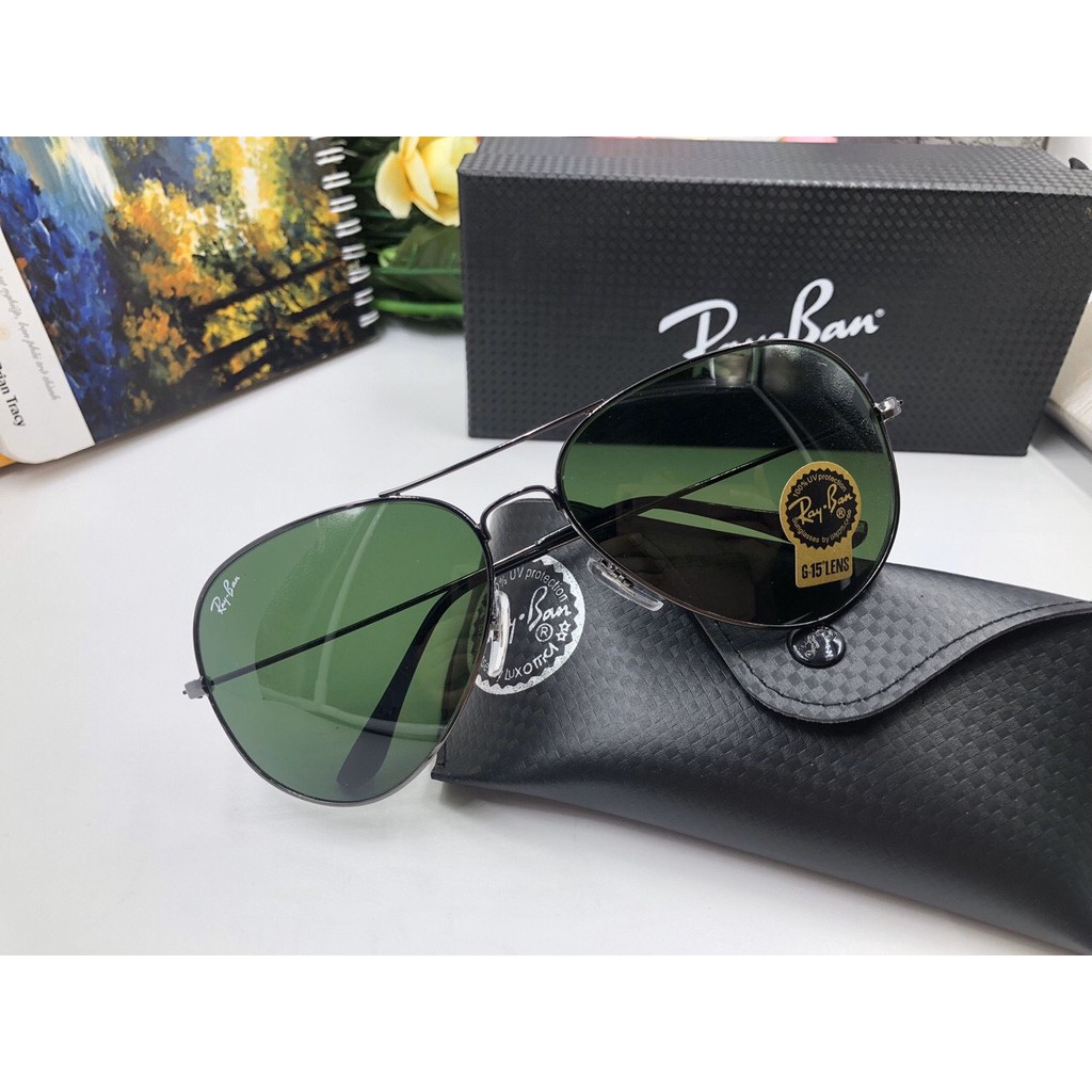 💯❤MẮT KÍNH THỜI TRANG❤💥 RAYBAN TRÒNG THỦY TINH ĐEB,XANH VÀ TRÀ 5560 💘❤ GỌNG MẠ VÀNG💛💛 SIÊU SANG CHẢNH❤💯