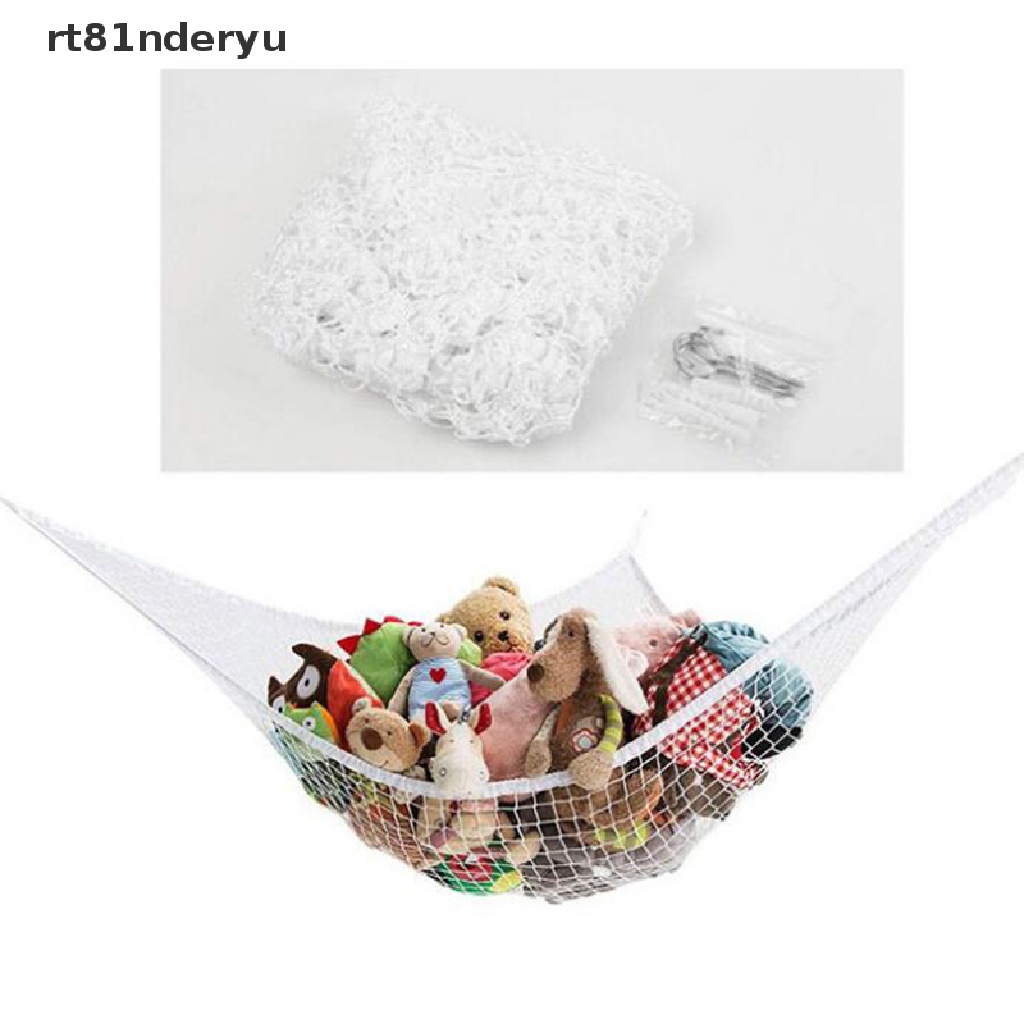 Võng lưới giữ đồ chơi cho phòng trẻ em kèm móc treo tiện dụng