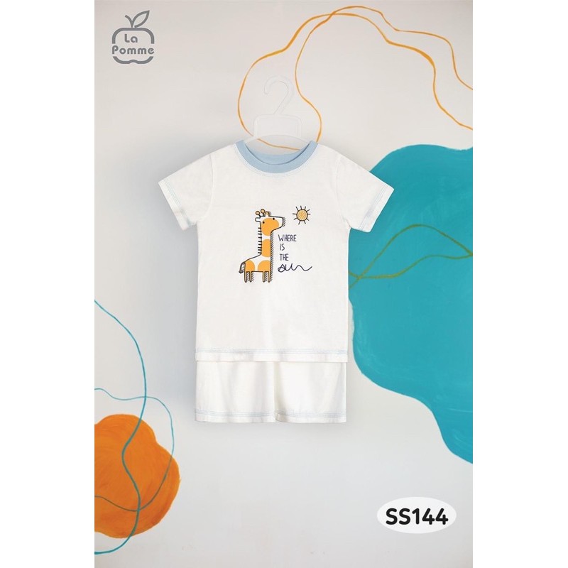 [Lapomme] Bộ cộc baby shark cotton siêu mát cho bé yêu