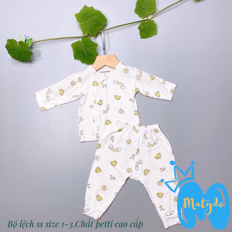 Quần áo sơ sinh MATYDO bé trai bé gái mùa hè thu đông giá rẻ đồ mới sinh cho bé Leekid dài tay