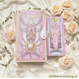 Bộ 56 thẻ bài tarot họa tiết sakura kuro dễ thương