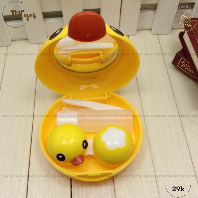 Khay Thú Lớn Đựng Lens Kính Áp Tròng Có Gương Full Dụng Cụ Đeo