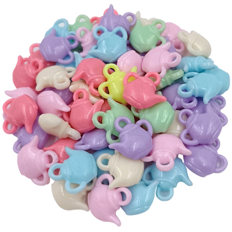 Bộ 10/20 Hạt Nhựa Acrylic Nhiều Màu Làm Trang Sức Thủ Công