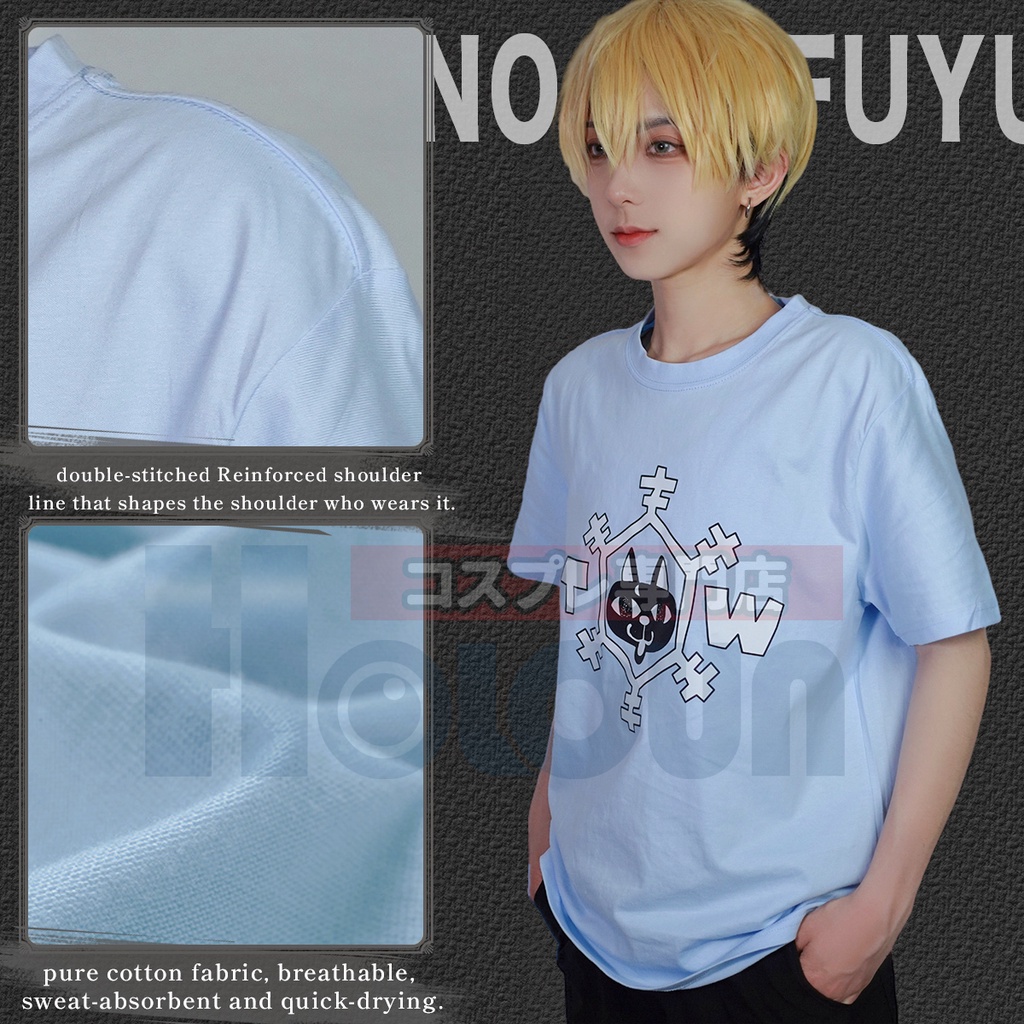 HOLOUN Tokyo Revengers Cosplay Mikey T-Shirt Áo Thun Cotton Xanh Dương Họa Tiết Phim Attack On Titans Thời Trang Halloween Mới