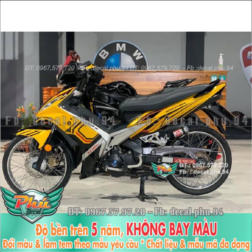 Tem Rời Exciter 2006-2010 vàng đen (K) -1