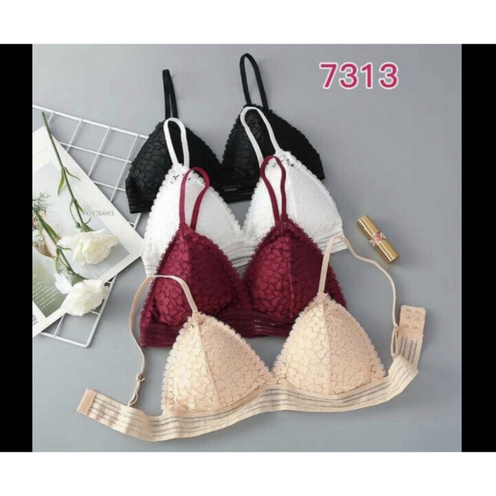 ÁO Bra Ren Hoa Cài Sau Siêu Mềm 7311, áo ngực ren , áo bra nữ